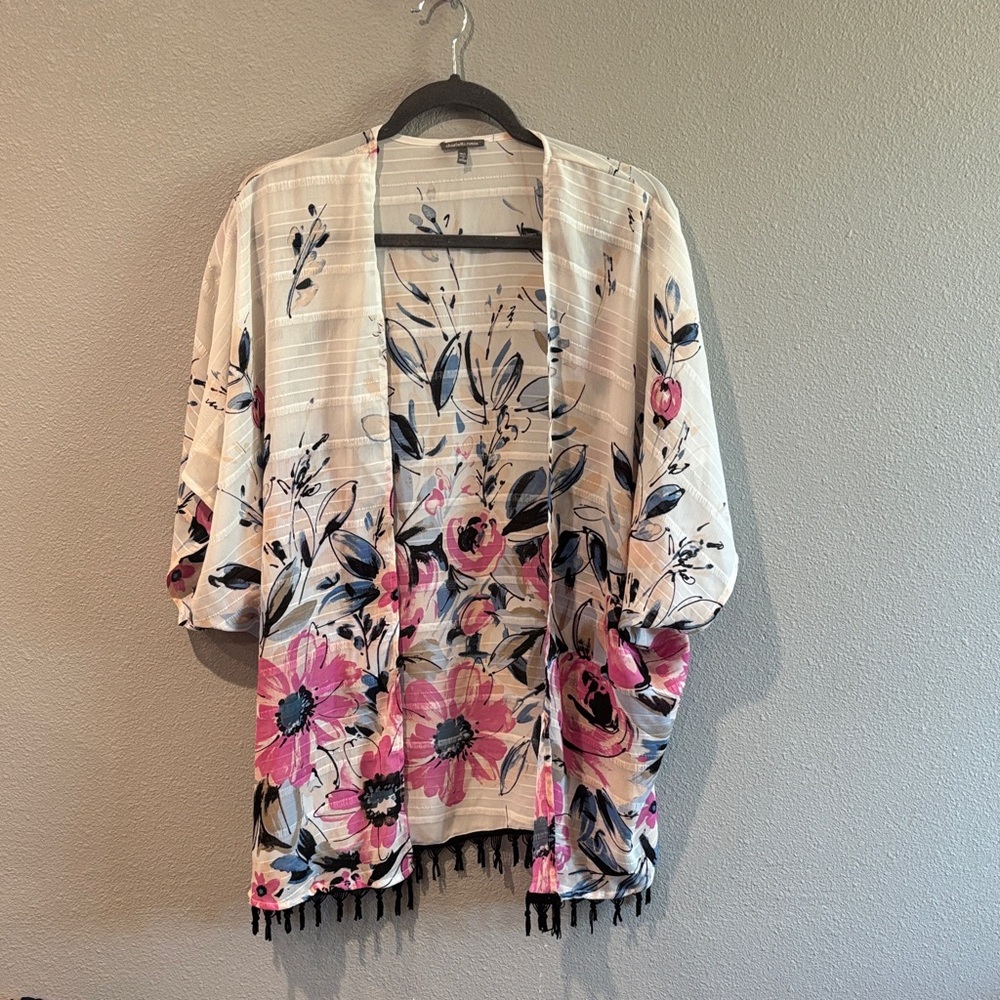 Last chance! Charlotte Russe Striped Kimono Cardigan